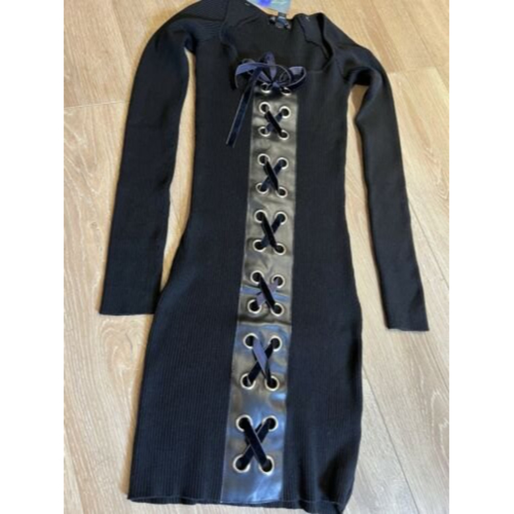SAY WHAT BLACK BODYCON DRESS..! Size S